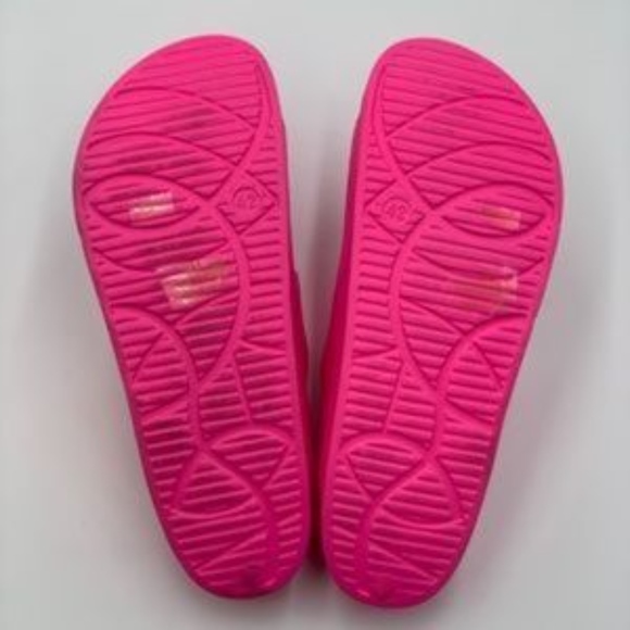 SIZE 11 LEFT !!! Pool Party Sandals - Neon Pink - Picture 6 of 8